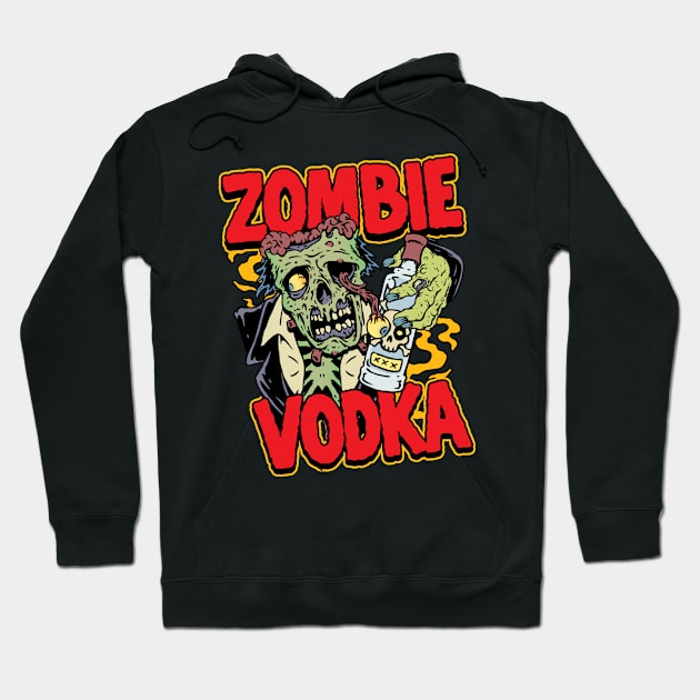 Zombie Vodka Hoodie by MonstersandMartians